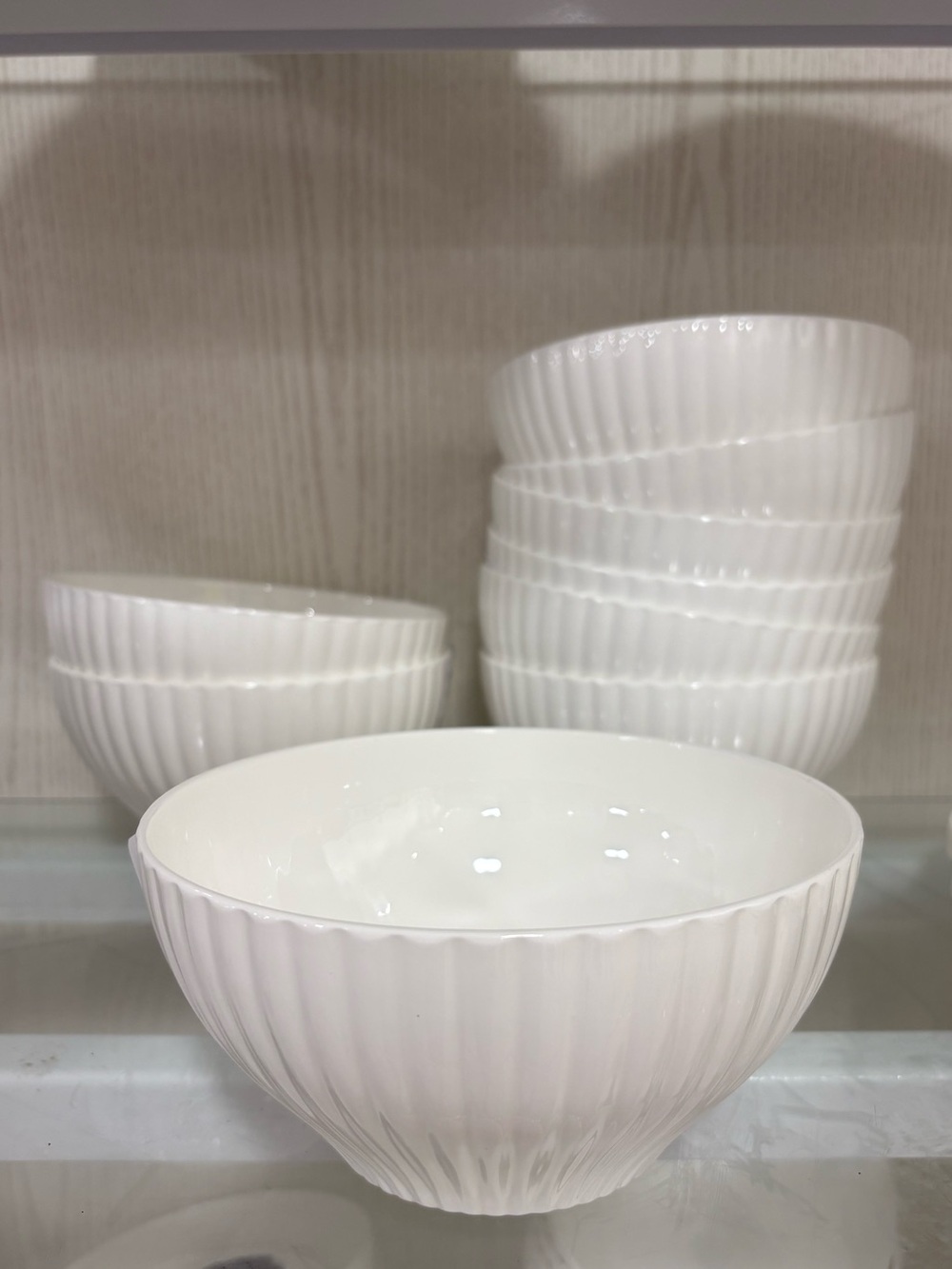 Lenox Scallop Bone China Ruffled Dessert Bowl - White - set of 4